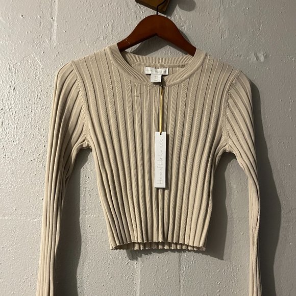 House Of Harlow - Ribbed Longsleeve Top - Picture 1 of 9